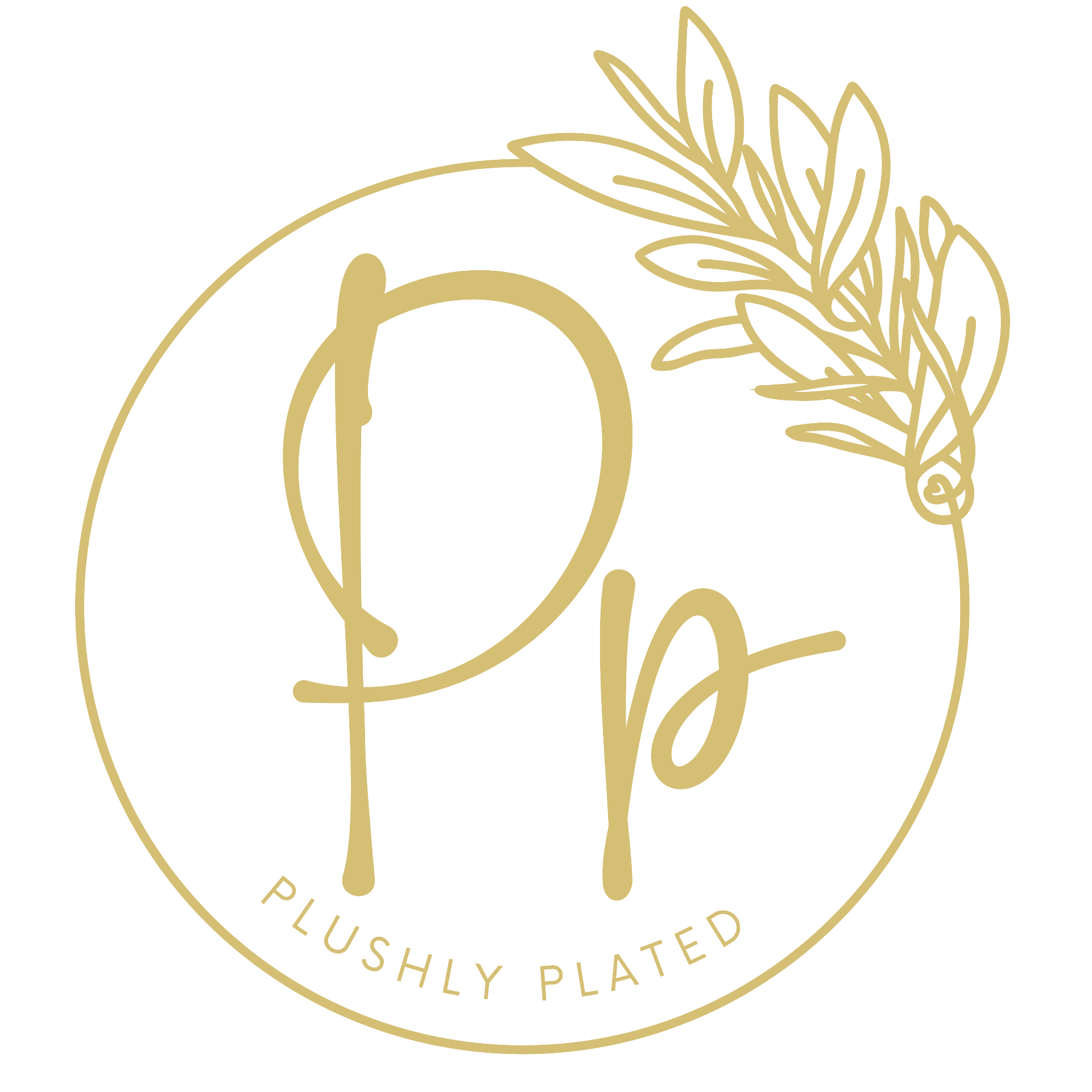 Plushly Plated logo